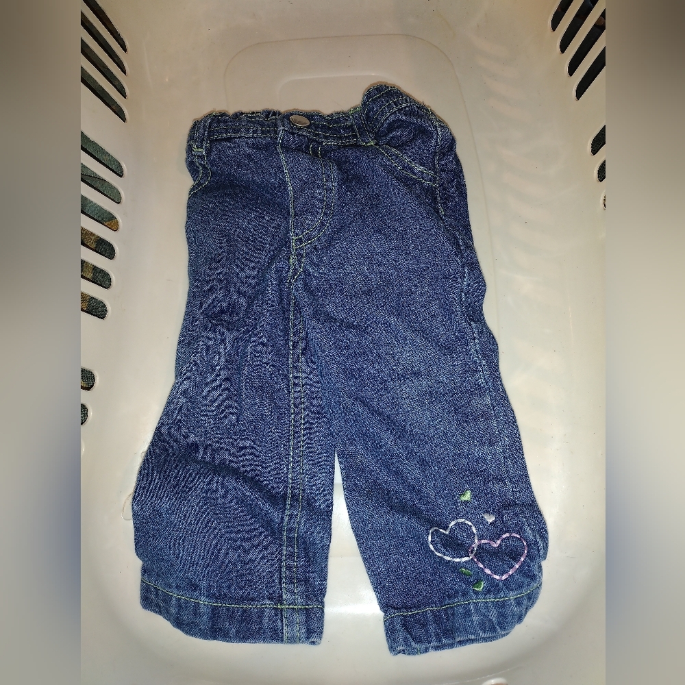Blue Denim Kids Bottoms (12-18 M) – Toddler Stretch Jeans or Denim Pants